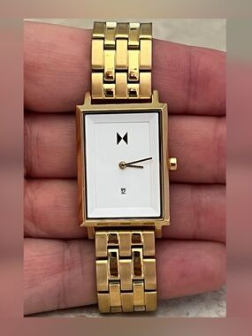 MVTM Signature Square Bracelet Gold Color Women’s Watch